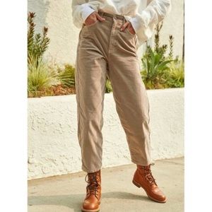 Free People Cord Frank Dad Jeans